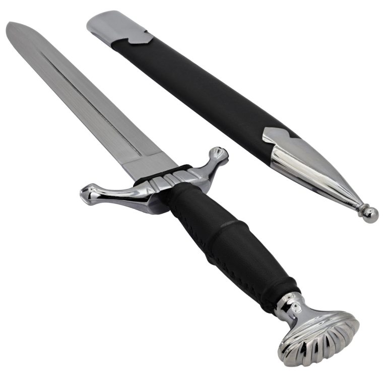 EN45 Steel Blade with Leather Handle and Scabbard