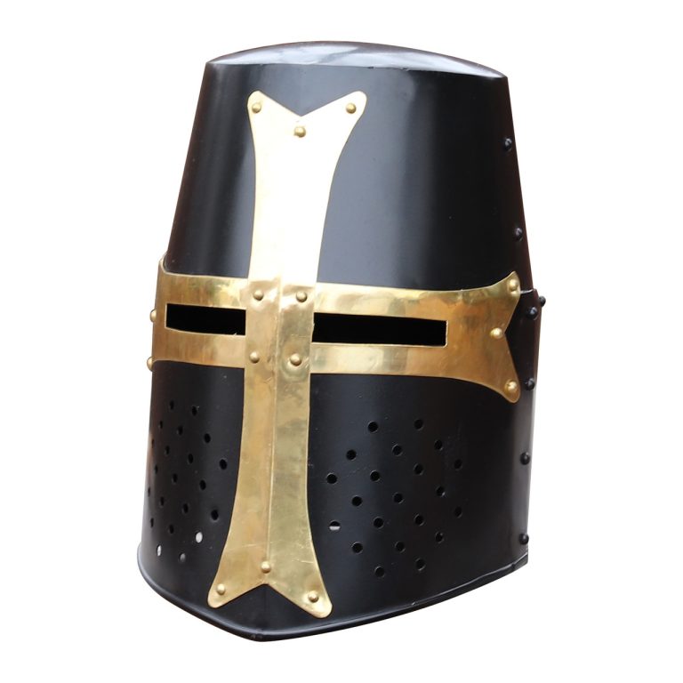 Brass Steel Great Helm for Knights Protection