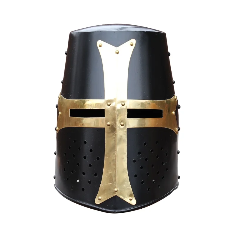 Brass Steel Great Helm for Knights Protection