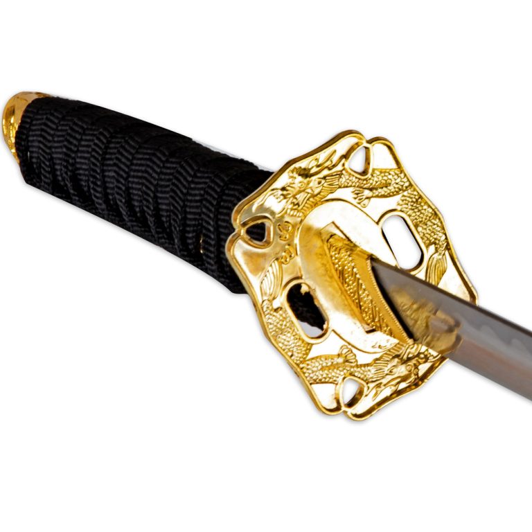 Dragon Themed Japanese Sword Set with Stand