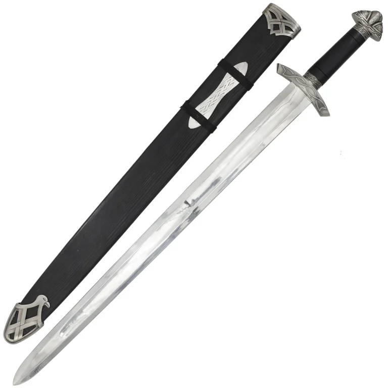 Celtic Viking Sword with Sheath and Mirror Blade