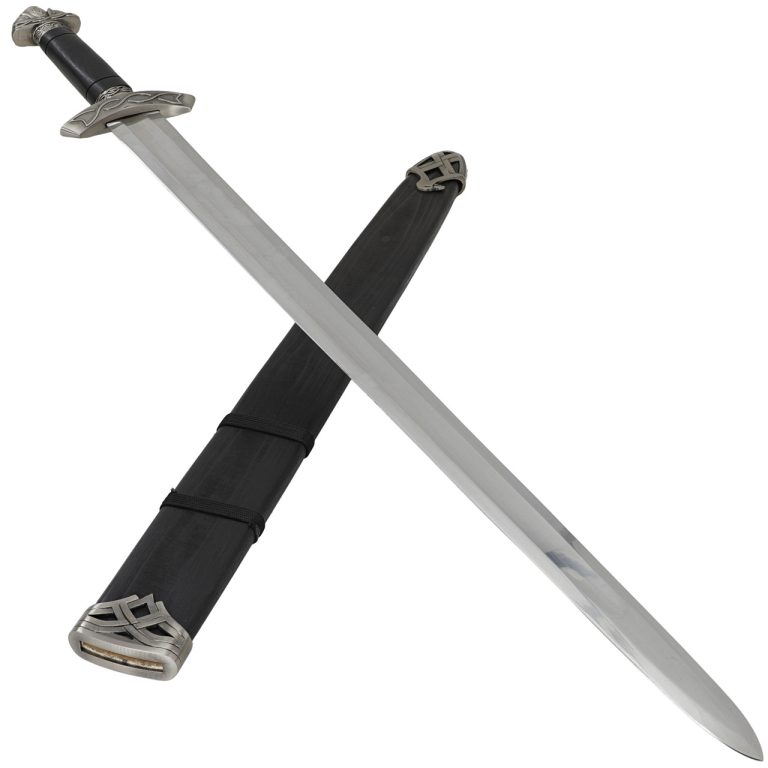 Celtic Viking Sword with Sheath and Mirror Blade