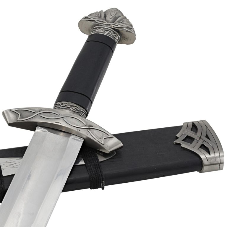 Celtic Viking Sword with Sheath and Mirror Blade