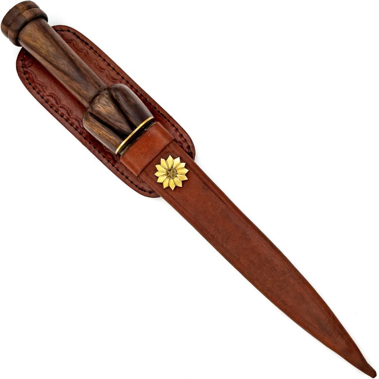 Damascus Steel Ceremonial Dagger with Sheath