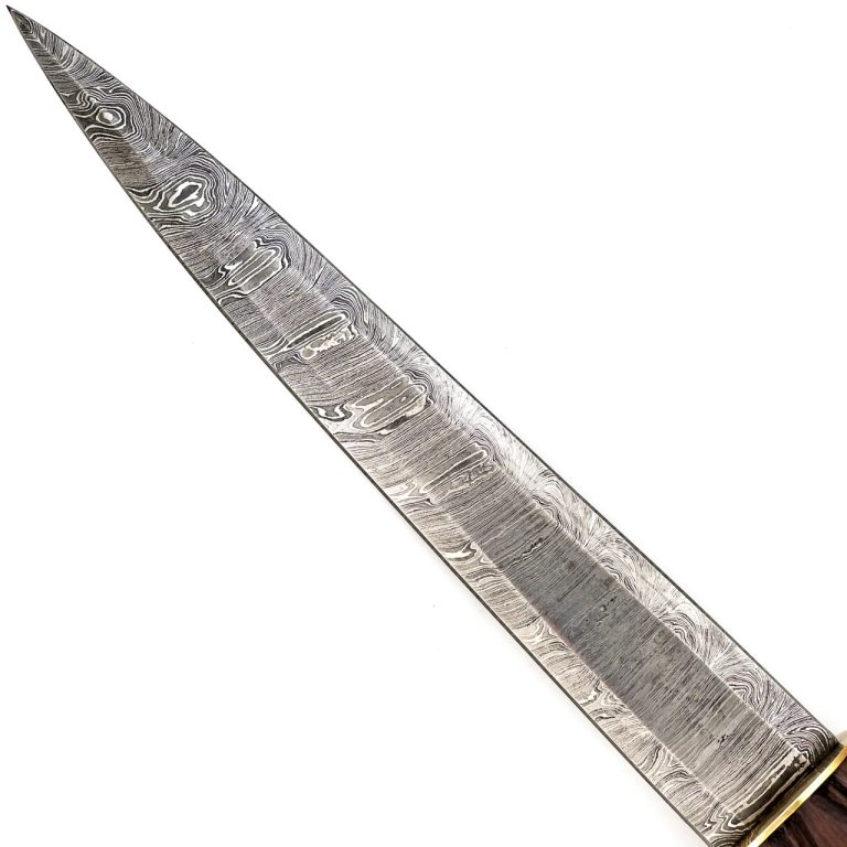 Damascus Steel Ceremonial Dagger with Sheath