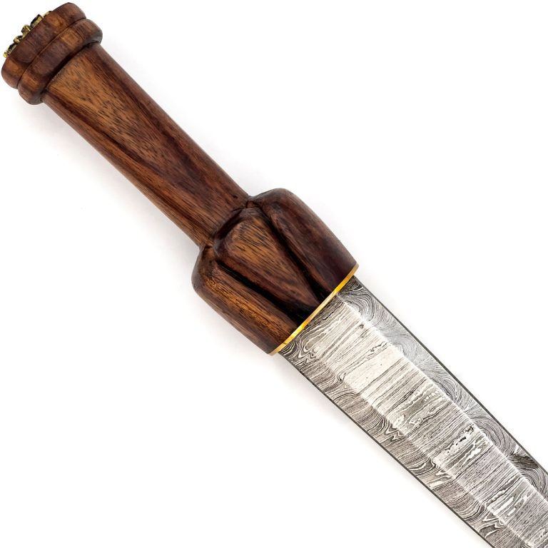 Damascus Steel Ceremonial Dagger with Sheath