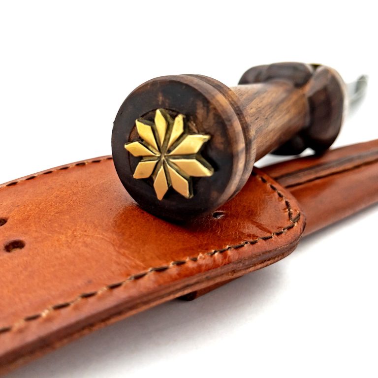 Damascus Steel Ceremonial Dagger with Sheath