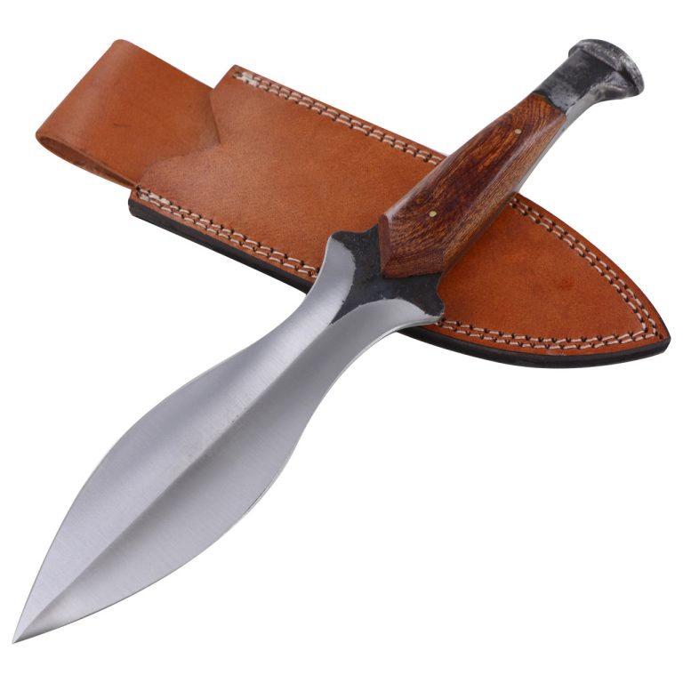 Ceremonial Railroad Spike Knife with Wood Handle