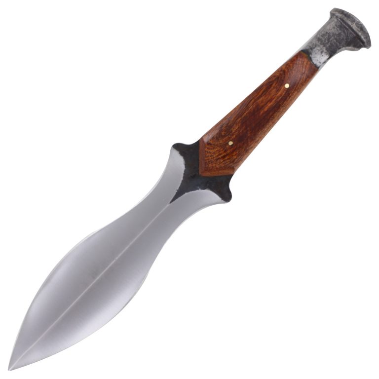 Ceremonial Railroad Spike Knife with Wood Handle