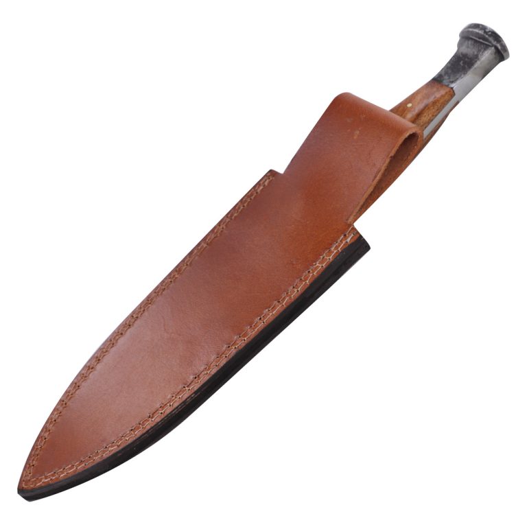 Ceremonial Railroad Spike Knife with Wood Handle