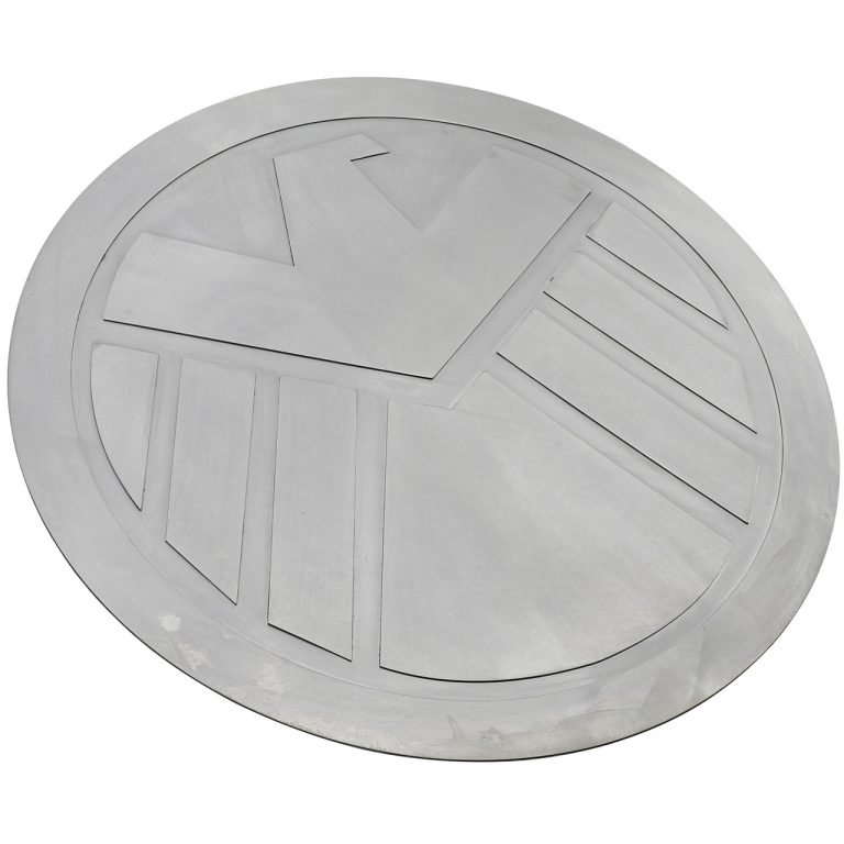 Polished Mild Steel Round Shield with Handle