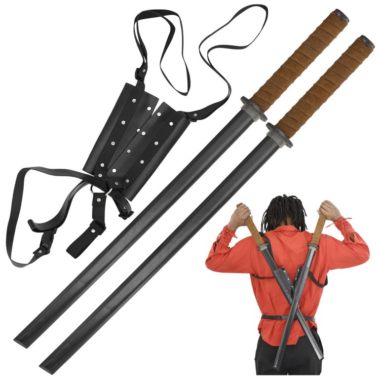 Edo Classic Bokken with Double Sword Sheath