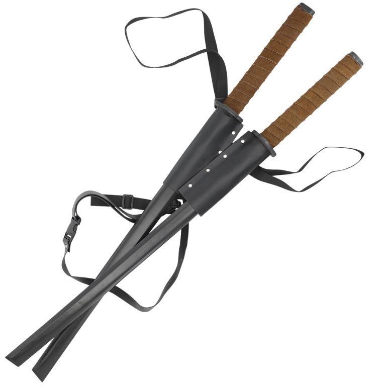 Edo Classic Bokken with Double Sword Sheath