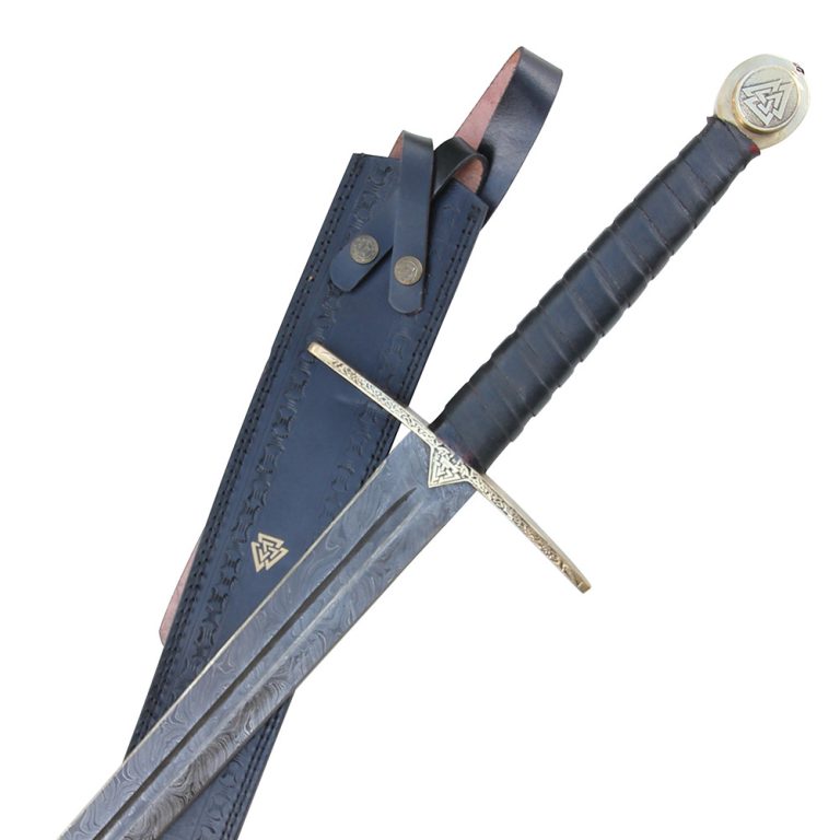 Damascus Steel Viking Longsword - Einherjar Blade