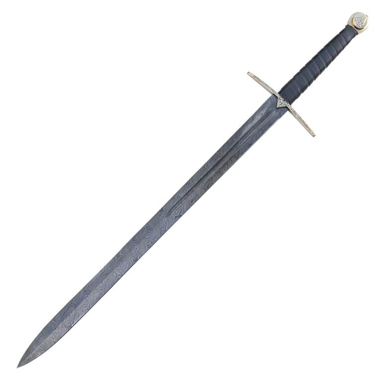 Damascus Steel Viking Longsword - Einherjar Blade