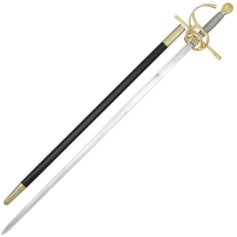 Brass Hilted Swept Rapier with EN45 Blade