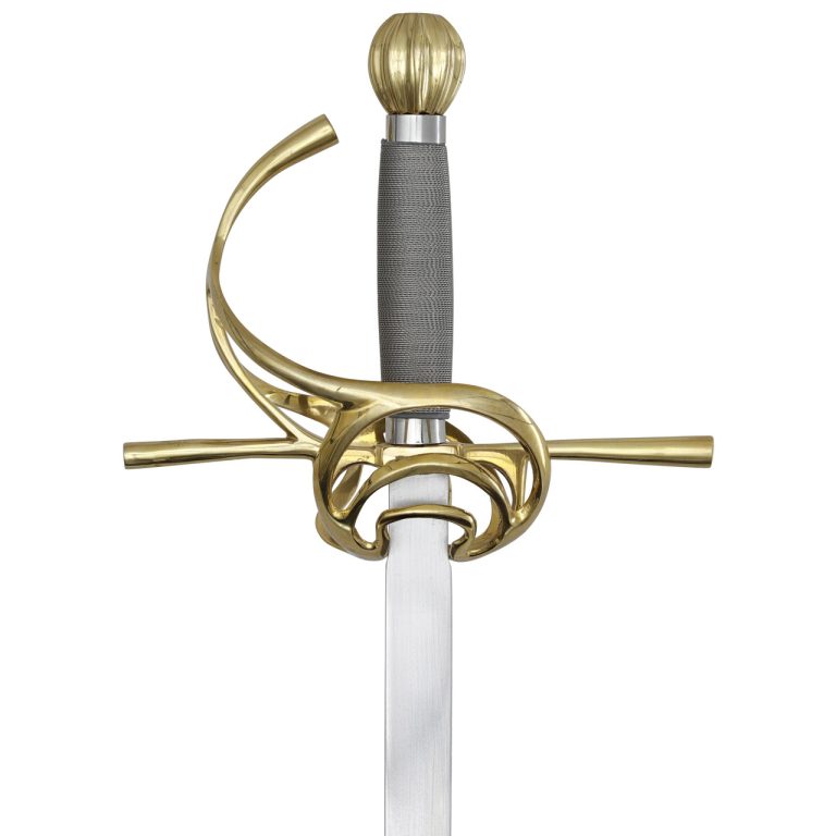 Brass Hilted Swept Rapier with EN45 Blade