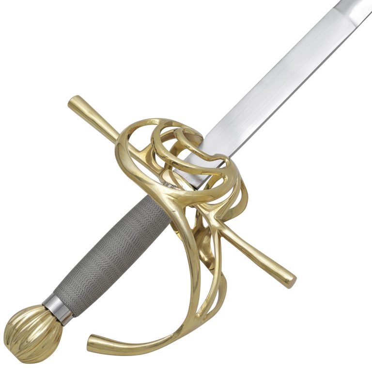 Brass Hilted Swept Rapier with EN45 Blade