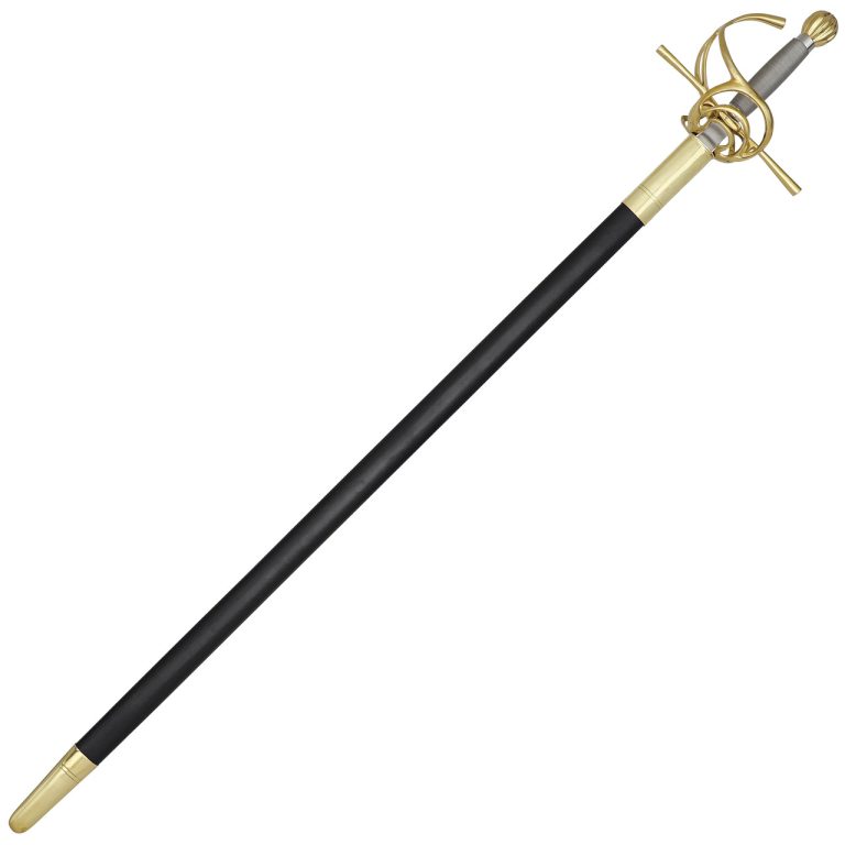 Brass Hilted Swept Rapier with EN45 Blade