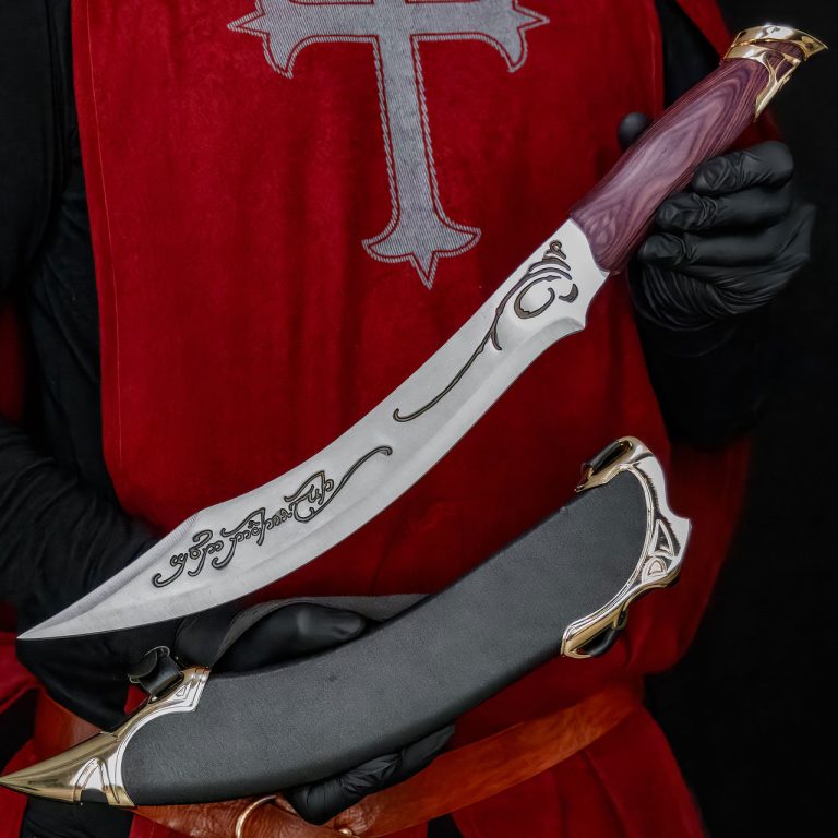 Fantasy Medieval Elf Strider Scimitar Dagger