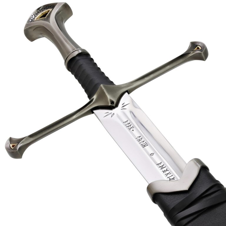 Elven Reforged Sword with Wall Mount and Plaque