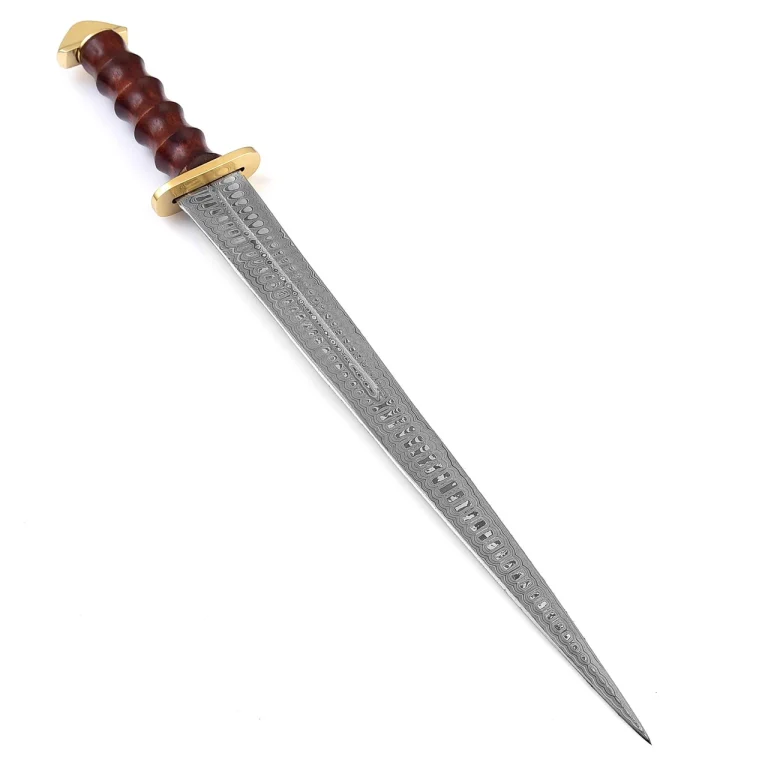 Hand Forged Damascus Steel Dagger with Sheesham Hilt