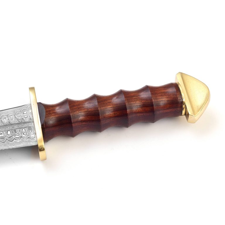 Hand Forged Damascus Steel Dagger with Sheesham Hilt