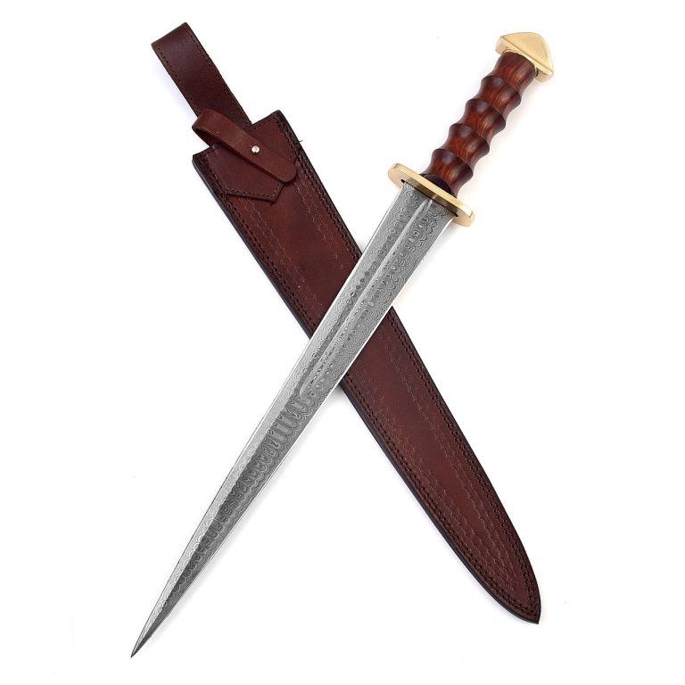 Hand Forged Damascus Steel Dagger with Sheesham Hilt