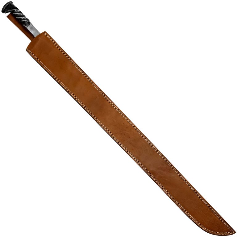 High Carbon Steel Railroad Spike Sword with Sheath