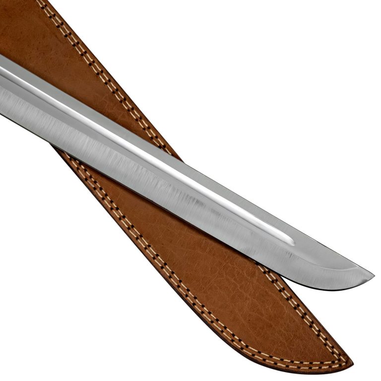 High Carbon Steel Railroad Spike Sword with Sheath