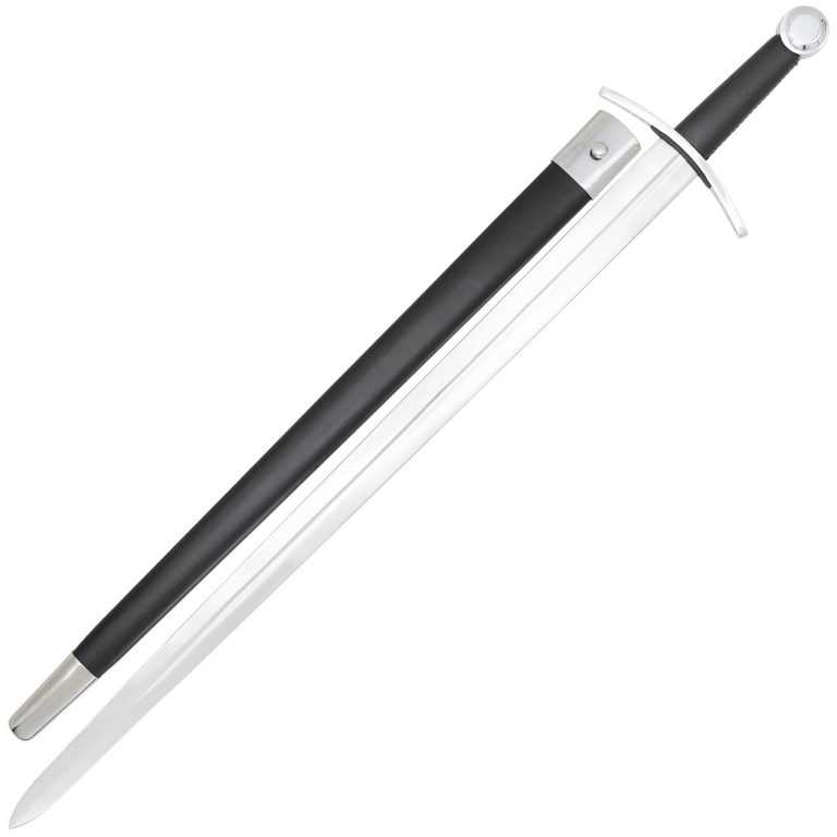 Tempered EN45 Steel European Sword with Nickel Silver Fittings