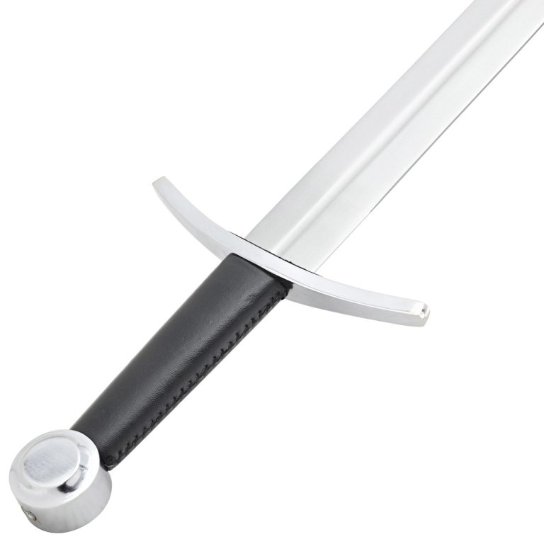 Tempered EN45 Steel European Sword with Nickel Silver Fittings