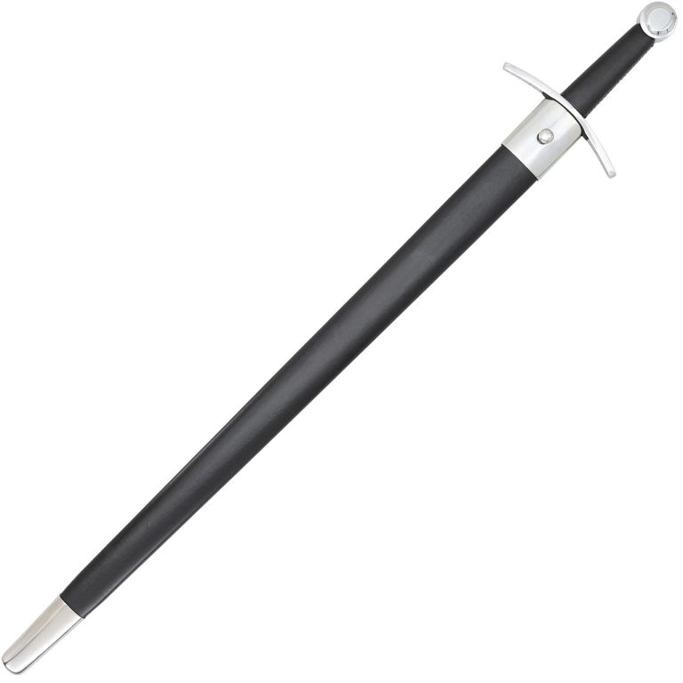 Tempered EN45 Steel European Sword with Nickel Silver Fittings