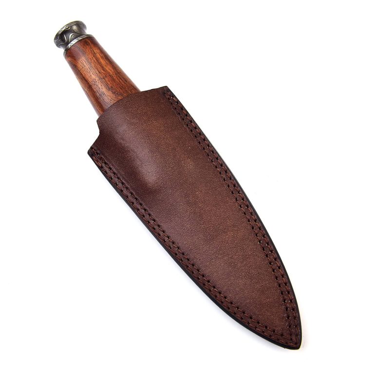 Northwest Passage Damascus Steel Dagger with Walnut Handle