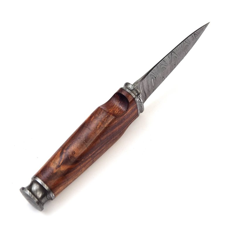 Northwest Passage Damascus Steel Dagger with Walnut Handle