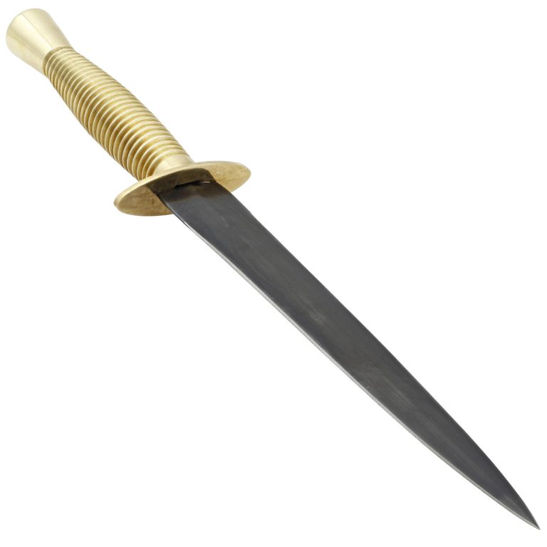 Fairbairn Sykes Commando Dagger with Leather Sheath