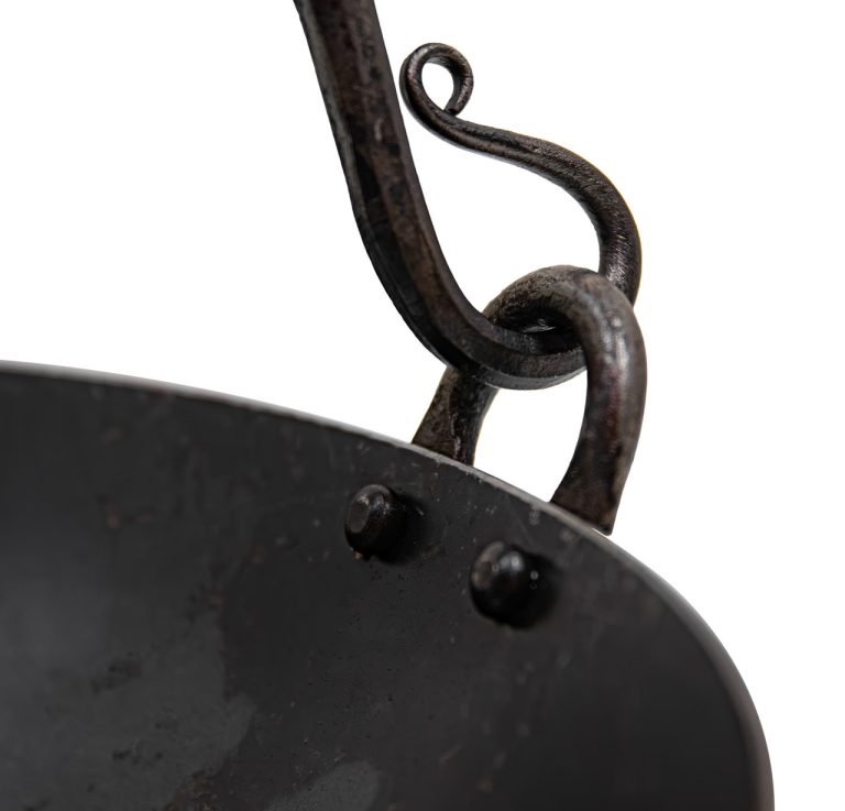Viking Iron Cooking Pot with Twisted Handle
