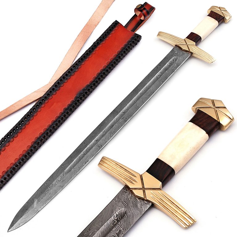 King Pattern Welded Damascus Viking Sword