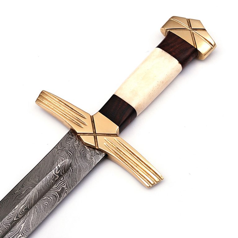 King Pattern Welded Damascus Viking Sword