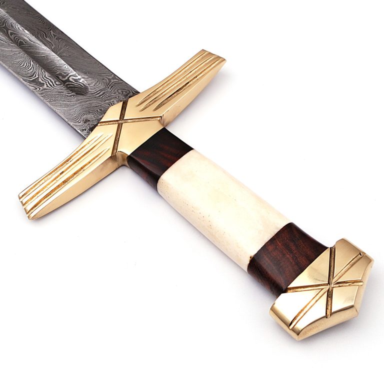King Pattern Welded Damascus Viking Sword