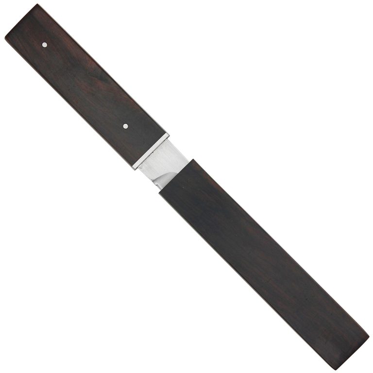 Full Tang Tanto Knife with Ebony Handle