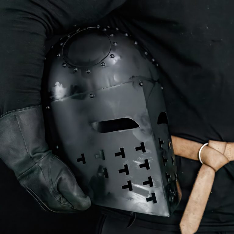 Functional Black Sugarloaf Steel Helmet