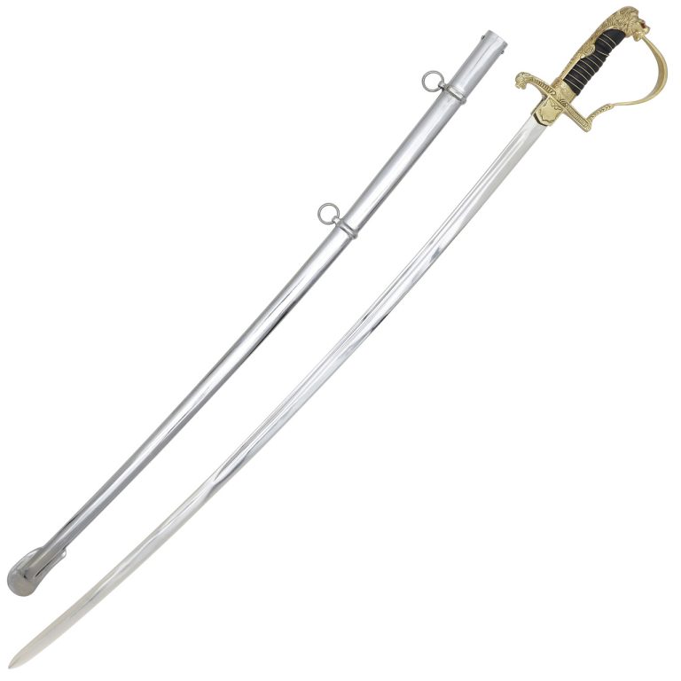 German WWII Officer's Sword, Nickel-Plated EN45 Blade