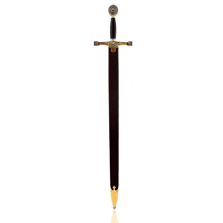 Gold and Black Excalibur Fantasy Sword Replica