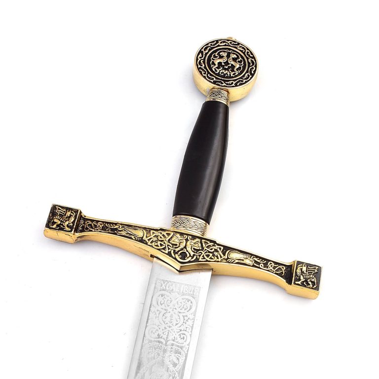Gold and Black Excalibur Fantasy Sword Replica