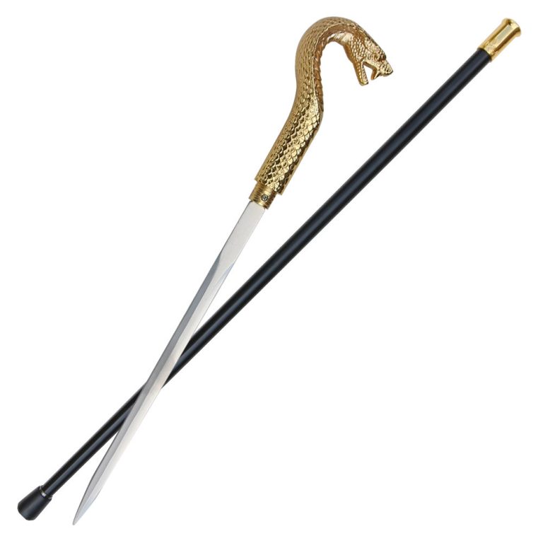 Pharaoh King Cobra Sword Cane with Hidden Blade