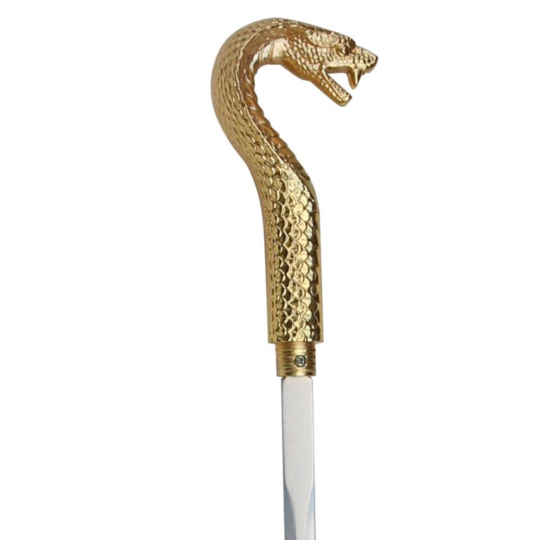 Pharaoh King Cobra Sword Cane with Hidden Blade