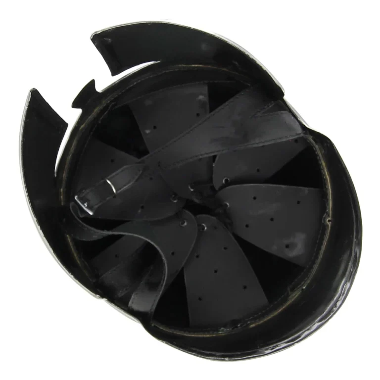 Hand Forged Battle Helmet with Adjustable Liner