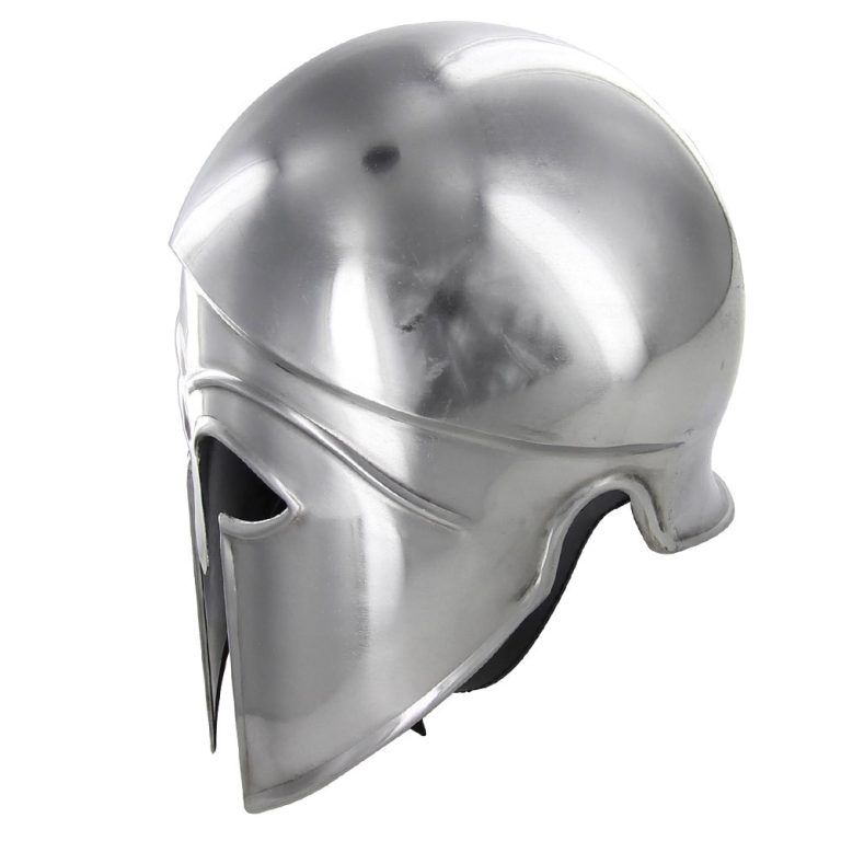 Hand Forged Battle Helmet with Adjustable Liner