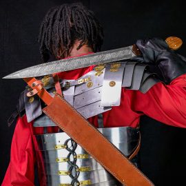 Damascus Steel Grecian Xiphos Sword